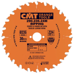 CMT Orange Kreissägeblätter für Längsschnitte, für Handkreissägen - D240x30 Z24 HW #290.240.24M
