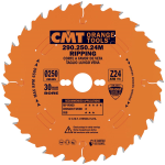 CMT Orange Kreissägeblätter für Querschnitte, für Handkreissägen - D250x2,8 d30 Z24 HW #C29025024M