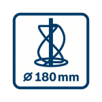 Bosch Rührwerk GRW 18-2 E, 2-Gang Rührwerk, 1800 W #06011A8000