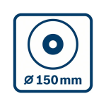 Bosch Exzenterschleifer GEX 40-150 mit 1 x Schleifblatt M480 und L-BOXX #060137B201