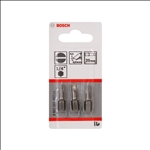 Bosch Schrauberbit Extra-Hart S 0,5 x 4,0, 25 mm, 3er-Pack #2607001457