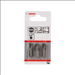 Bosch Schrauberbit Extra-Hart S 1,6 x 8,0, 25 mm, 3er-Pack #2607001471