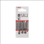 Bosch Schrauberbit Extra-Hart S 0,5 x 4,0, 49 mm, 3er-Pack #2607001475