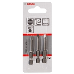 Bosch Schrauberbit Extra-Hart S 0,5 x 4,0, 49 mm, 3er-Pack #2607001475