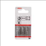 Bosch Schrauberbit Extra-Hart PH 3, 25 mm, 3er-Pack #2607001515