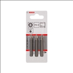 Bosch Schrauberbit Extra-Hart PH 2, 51 mm, 3er-Pack #2607001522