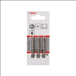 Bosch Schrauberbit Extra-Hart PH 1, 49 mm, 3er-Pack #2607001526