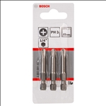 Bosch Schrauberbit Extra-Hart PH 3, 49 mm, 3er-Pack #2607001531