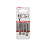 Bosch Schrauberbit Extra-Hart PZ 2, 49 mm, 3er-Pack #2607001577