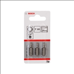 Bosch Schrauberbit Extra-Hart T10, 25 mm, 3er-Pack #2607001604