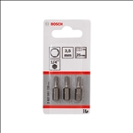 Bosch Schrauberbit Extra-Hart HEX 2,5, 25 mm, 3er-Pack #2607001720