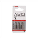 Bosch Schrauberbit Extra-Hart HEX 3, 25 mm, 3er-Pack #2607001722