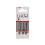 Bosch Schrauberbit Extra-Hart HEX 4, 49 mm, 3er-Pack #2607001733