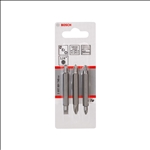 Bosch Doppelklingenbit-Set, 3-teilig, PH1, PZ1, S 0,6x4,5, PH2, PZ2, S1,0x5,5, 60 mm #2607001745