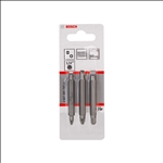 Bosch Doppelklingenbit-Set, 3-teilig, S0,6x4,5, PZ1, S0,8x5,5, PZ2, S1,2x6,5, PZ3,60mm #2607001747