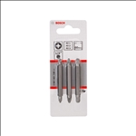 Bosch Doppelklingenbit-Set, 3-teilig, PZ1, PZ1, PZ2, PZ2, PZ3, PZ3, 60 mm #2607001749