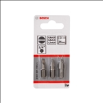 Bosch Schrauberbit-Set, Extra Hard, 3-tlg., S 0,6x4,5, S 0,8x5,5, S 1,2x8,0 #2607001750