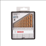 Bosch 13-tlg. Metallbohrer-Set, Robust Line, HSS-TiN, 135°, 1,5–6,5 mm #2607010539