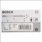 Bosch Karosseriebohrer HSS-R, DIN 1897, 4,8 x 26 x 62 mm, 10er-Pack #2608597239