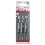 Bosch Stichsägeblatt U 144 D Speed for Wood, 3er-Pack #2608630568