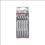 Bosch PRO Multi Material thick and thin T345XF Stichsägeblatt, 132 mm, 5-tlg. #2608634994