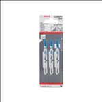 Bosch Stichsägeblatt T 118 GFS Basic for Stainless Steel, 3er-Pack #2608636498