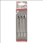 Bosch Stichsägeblatt T 301 CD Clean for Wood, 3er-Pack #2608637591