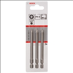 Bosch Schrauberbit Extra-Hart PH 2, 89 mm, 3er-Pack #2607001535