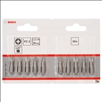 Bosch Schrauberbit Extra-Hart PZ 2, 25 mm, 10er-Pack, im Blister #2607001559