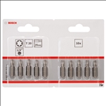 Bosch Schrauberbit Extra-Hart T20, 25 mm, 10er-Pack #2607001612