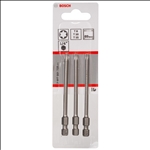 Bosch Schrauberbit-Set Extra-Hart, 3-teilig, T8, T10, T15, 89 mm #2607001759