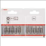 Bosch Schrauberbit Extra-Hart PH 2, 25 mm, 10er-Pack, im Blister #2607001512