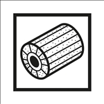 Bosch Lamellenschleifwalze mit Vlies, 19 mm, mittel, 100 mm #2608000603