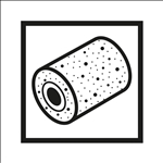 Bosch Vliesschleifwalze für Satinierer, 19 mm, sehr fein, 100 mm #2608000609