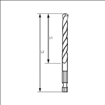 Bosch HSS Spiralbohrer mit Sechskantschaft 2,0 mm #2608577045