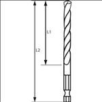 Bosch HSS Spiralbohrer mit Sechskantschaft 3,2 mm #2608577049