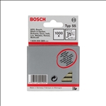 Bosch Schmalrückenklammer Typ 55, geharzt 6 x 1,08 x 19 mm, 1000er-Pack #1609200389