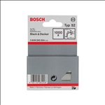 Bosch Flachdrahtklammer Typ 52, 12,3 x 1,25 x 6 mm, 1000er-Pack #2609200204