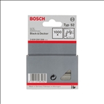 Bosch Flachdrahtklammer Typ 52, 12,3 x 1,25 x 10 mm, 1000er-Pack #2609200206