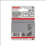 Bosch Feindrahtklammer Typ 53, 11,4 x 0,74 x 6 mm, 1000er-Pack, rostfrei #2609200214