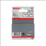 Bosch Feindrahtklammer Typ 59, 10,6 x 0,72 x 6 mm, 1000er-Pack #2609200239