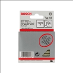 Bosch Schmalrückenklammer Typ 55, geharzt 6 x 1,08 x 23 mm, 1000er-Pack #1609200374