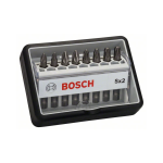 Bosch 8-teiliges Schrauberbit-Set, Robust Line, Sx PZ, Extra Hard-Ausführung #2607002557