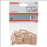 Bosch Holzdübel 6 mm, 30 mm, 50er-Pack #2607000444