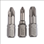 Bosch Schrauberbit-Set, Extra Hard, 3-tlg., PZ1, PZ2, PZ3, 25 mm #2607001753