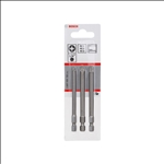 Bosch Schrauberbit-Set Extra-Hart, 3-teilig, PZ1, PZ2, PZ3, 89 mm #2607001761