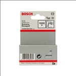 Bosch Flachdrahtklammer Typ 51, 10 x 1 x 14 mm, 1000er-Pack #2609200203