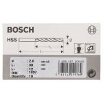 Bosch 10 Karosseriebohrer 2,0x38mm #2608597209