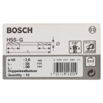 Bosch 10 Doppelendbohrer 2,0x38 mm #2608597580