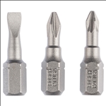 Bosch Schrauberbit-Set Extra-Hart (gemischt), 3-teilig, S 0,6x4,5, PH1, PZ1, 25 mm #2607001765
